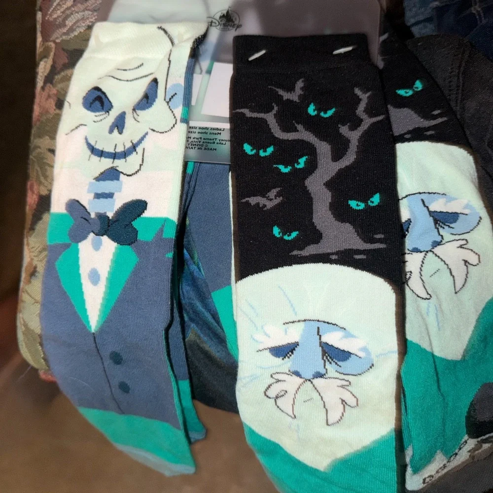 Disneyland Haunted Mansion Graphic Socks - Picture 1 of 1